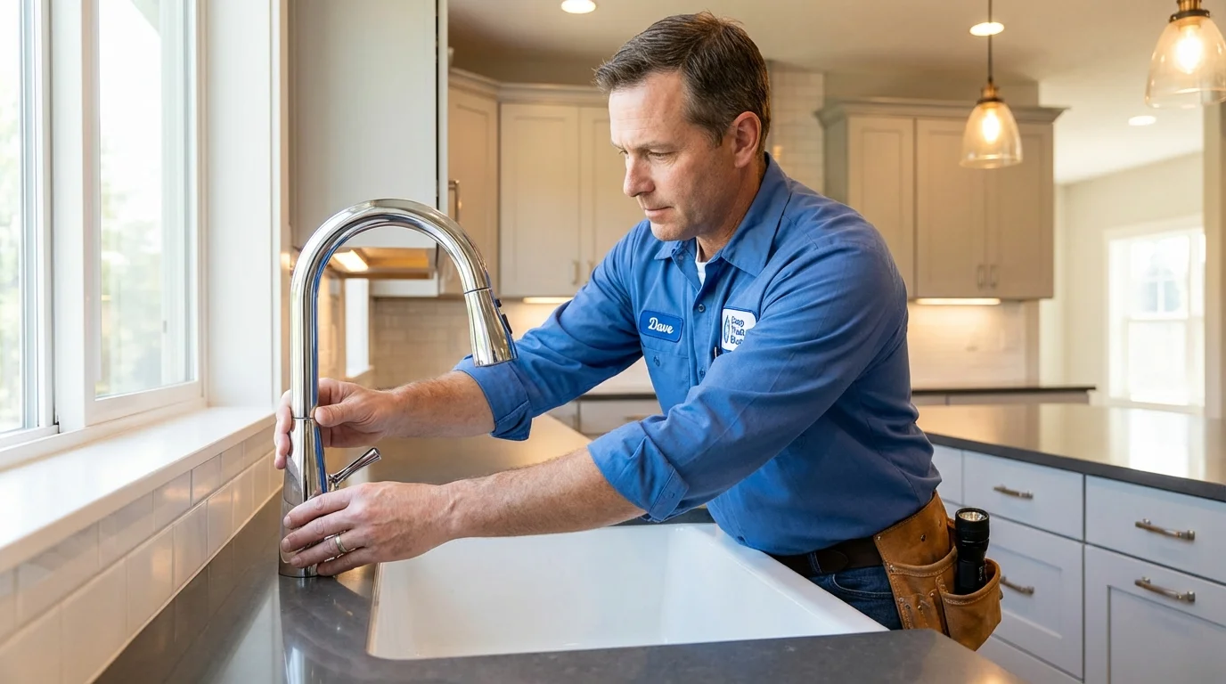 Kitchen faucet installation by Johns Plumbing LLC in Sneads
