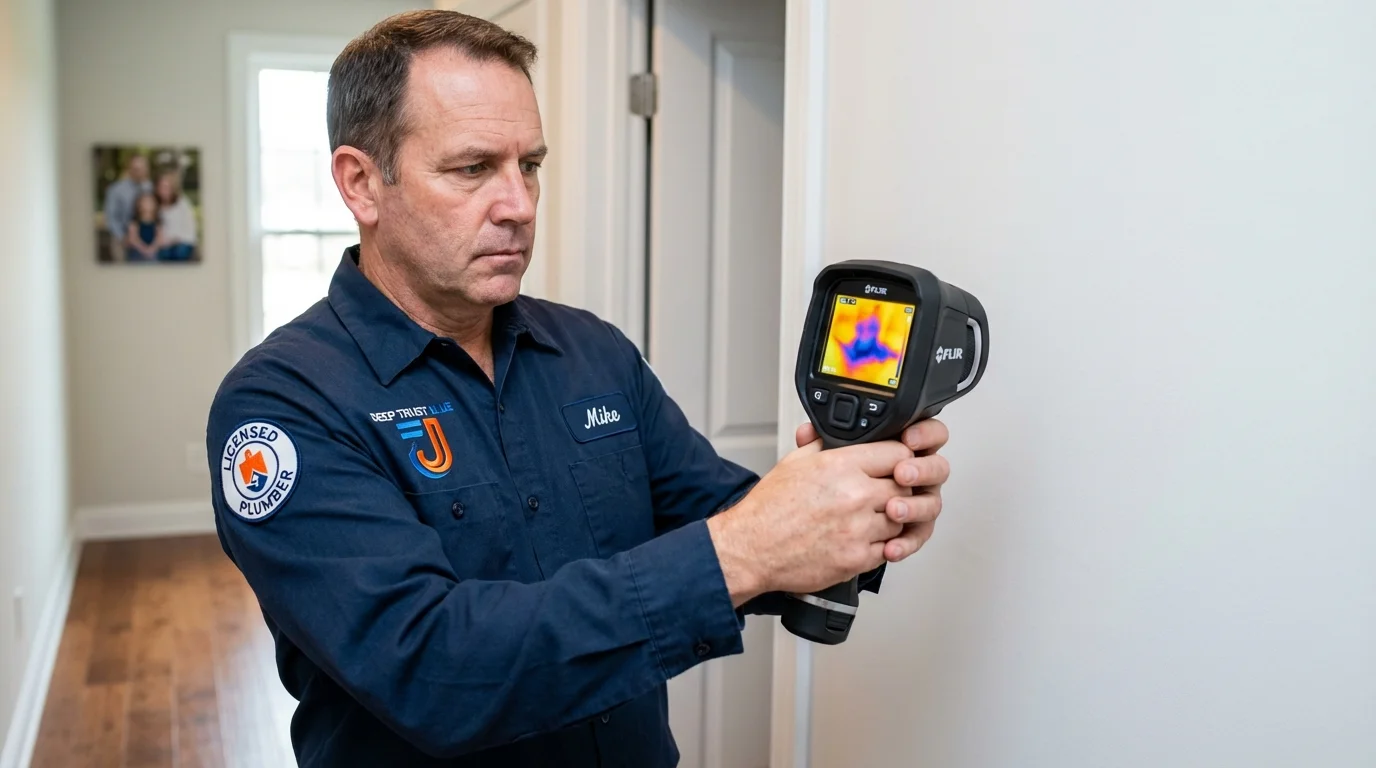 Thermal imaging leak detection by Johns Plumbing LLC in Sneads